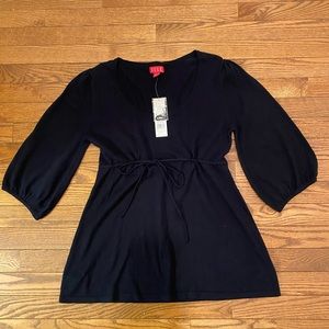 NWT Women's Black Knit Blouse